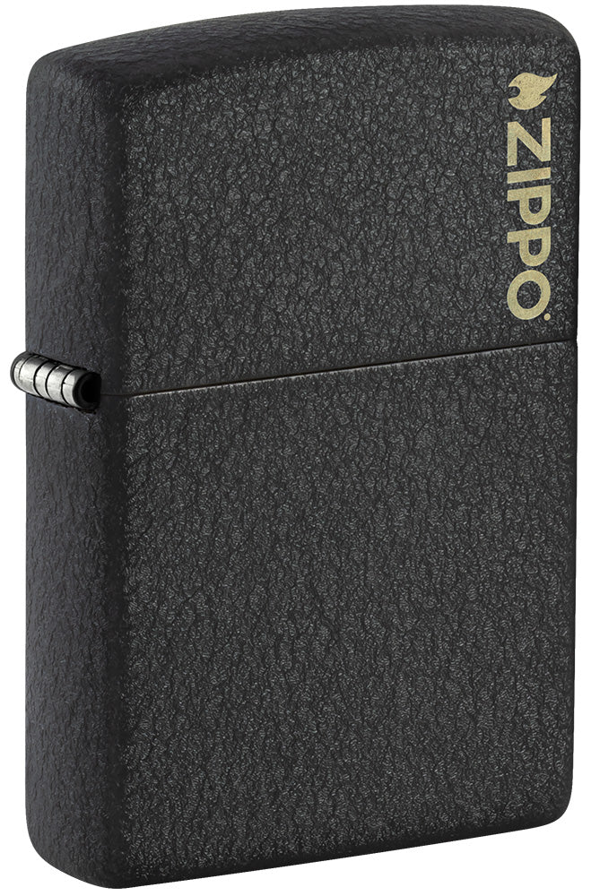 Klasyczne czarne logo Crackle® Zippo