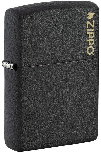 Klasyczne czarne logo Crackle® Zippo