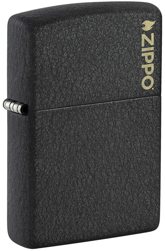 Klasyczne czarne logo Crackle® Zippo