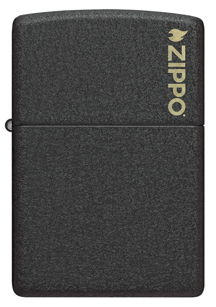 Klasyczne czarne logo Crackle® Zippo