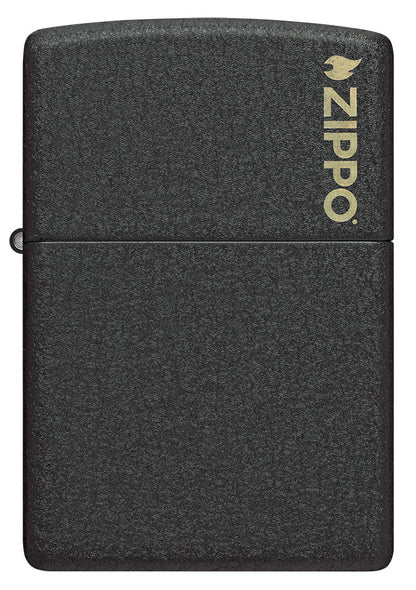 Klasyczne czarne logo Crackle® Zippo