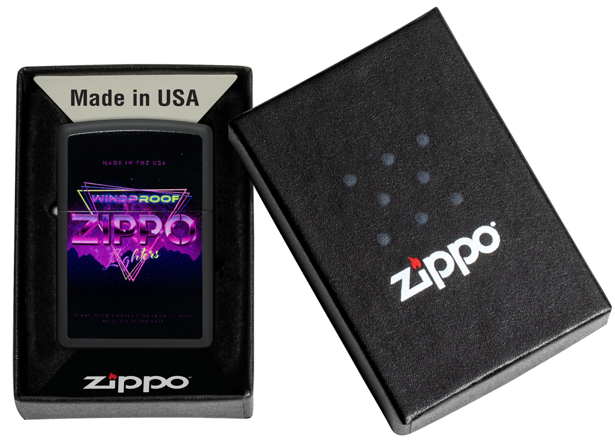 Neonowy wzór Zippo