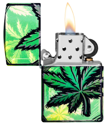 Glowing Cannabis Design