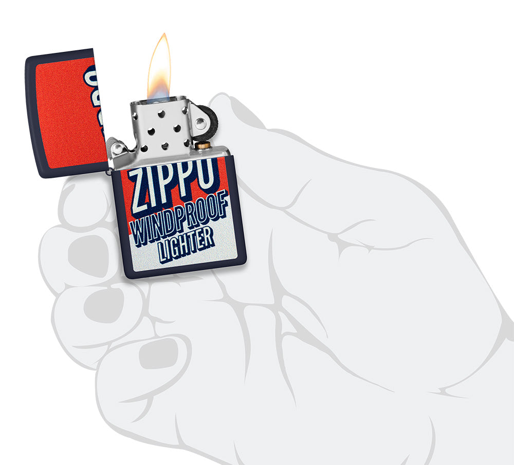 Wzór Zippo na tle bloku kolorów
