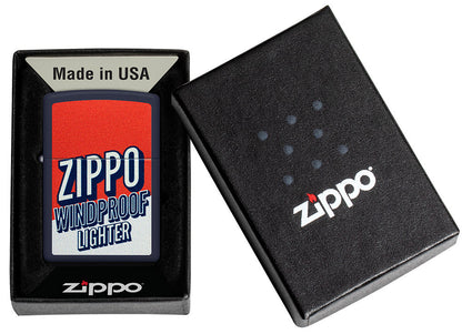Wzór Zippo na tle bloku kolorów