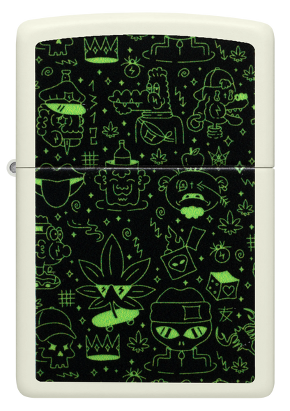 Wzór Cannabis Doodle (konopie indyjskie)