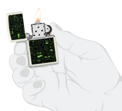 Wzór Cannabis Doodle (konopie indyjskie)