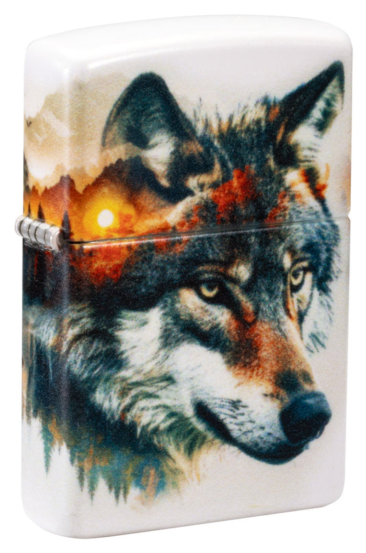 Wilk w akwareli