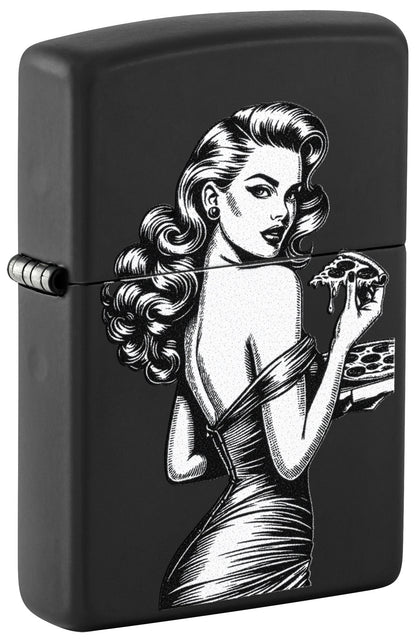 Pin-up z pizzą