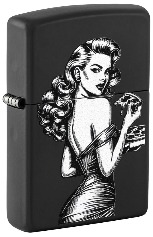 Pin-up z pizzą