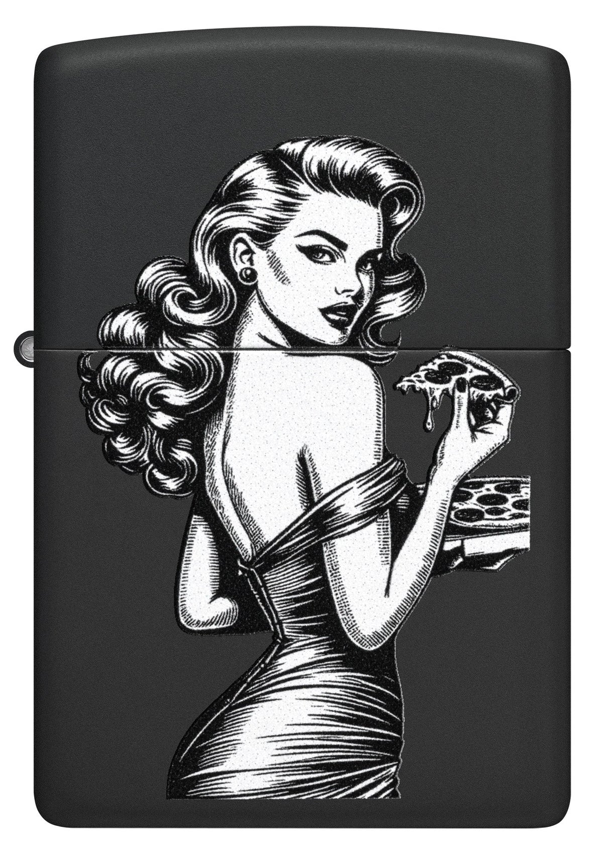 Pin-up z pizzą