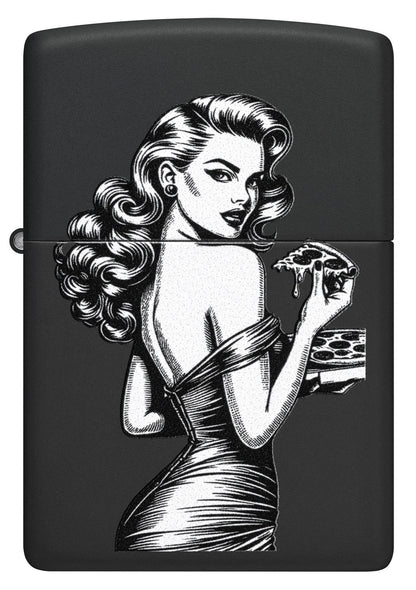 Pin-up z pizzą