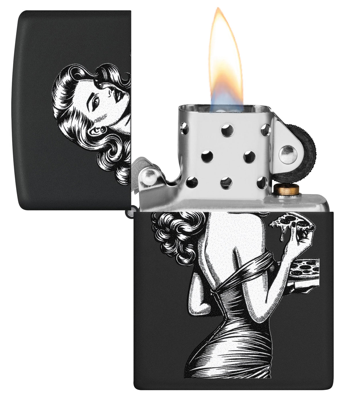 Pin-up z pizzą