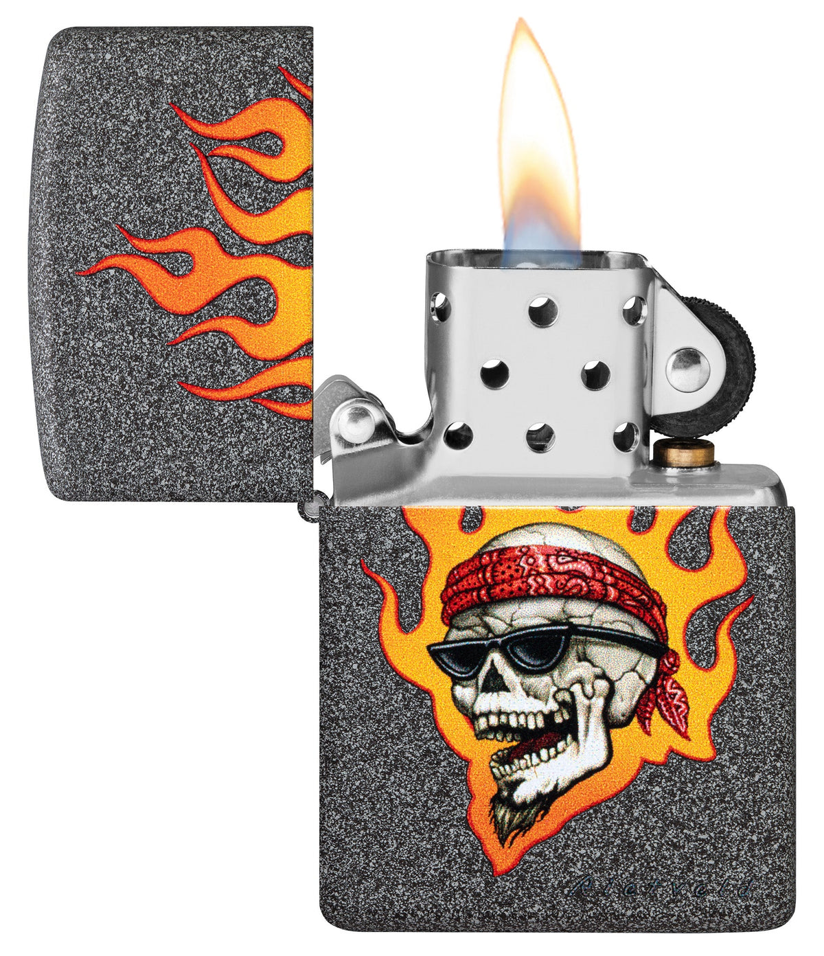 Wzór Rietveld Flaming Skull