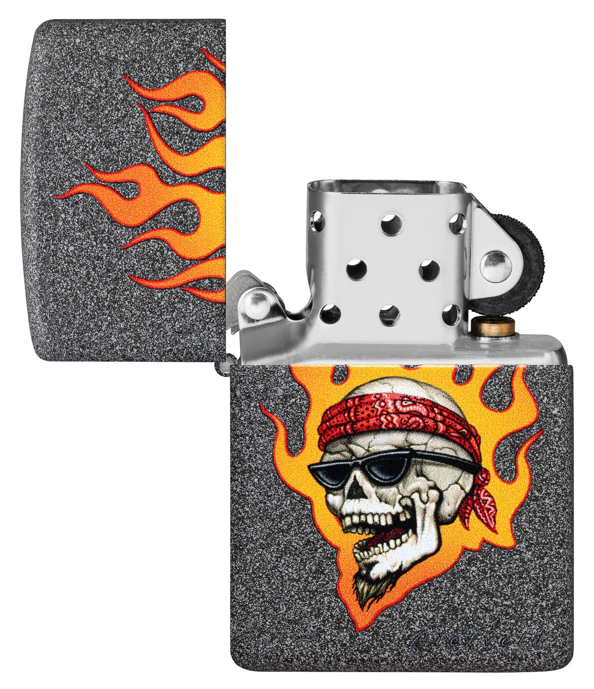 Wzór Rietveld Flaming Skull