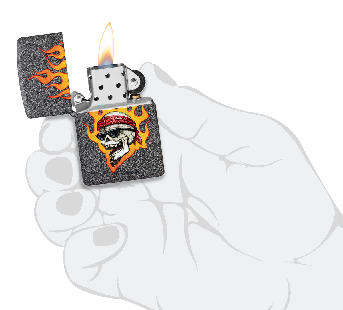 Wzór Rietveld Flaming Skull