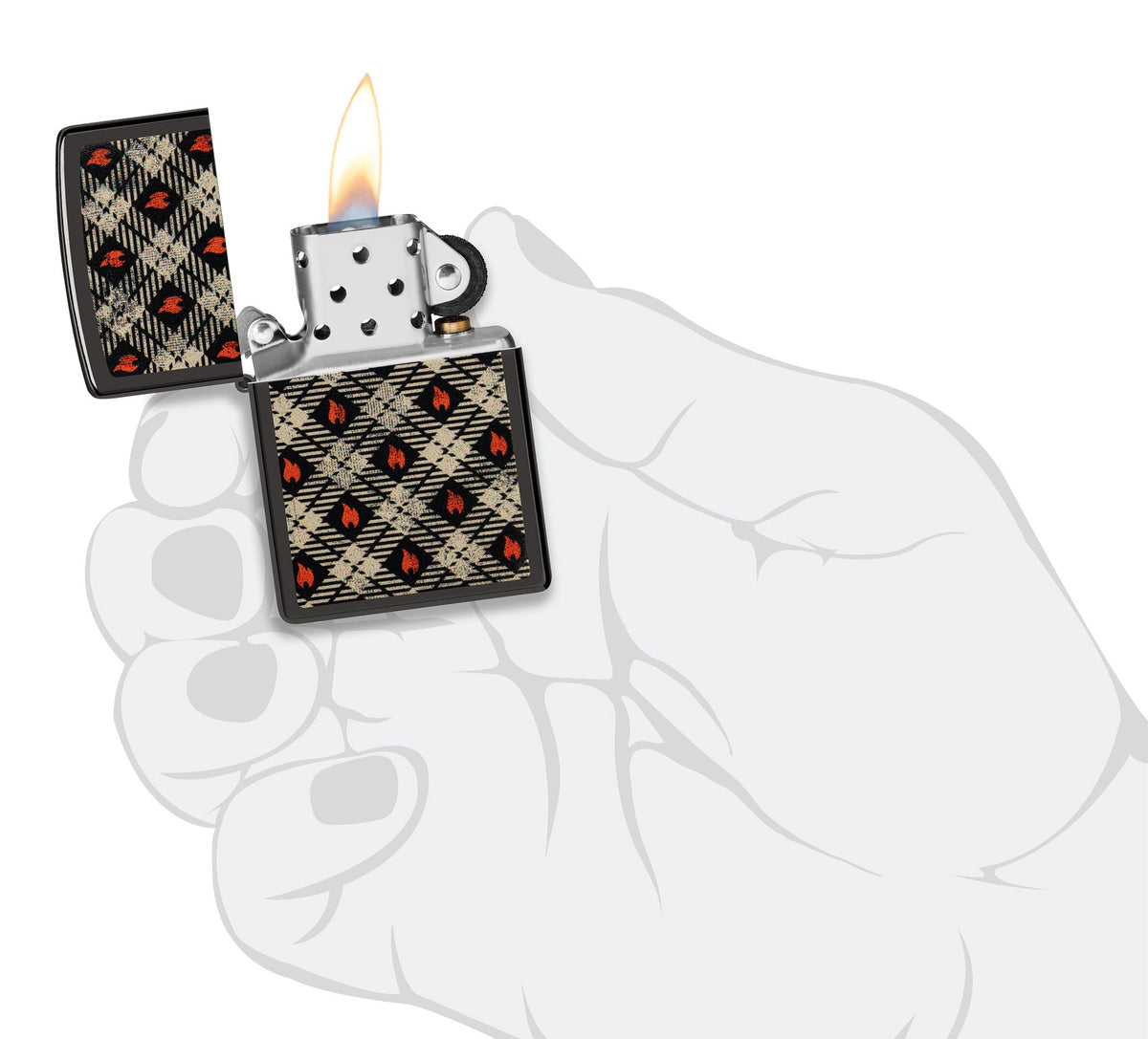 Wzór Zippo Tartan