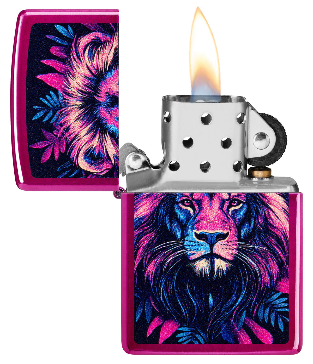 Wzór Multicolour Lion