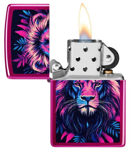 Wzór Multicolour Lion