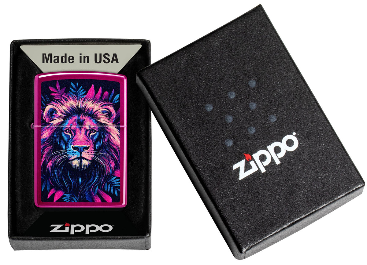 Wzór Multicolour Lion