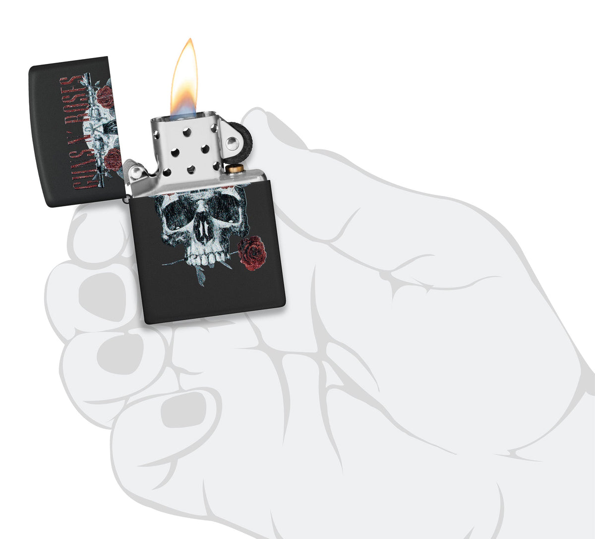 Wzór Guns N' Roses Flower Skull