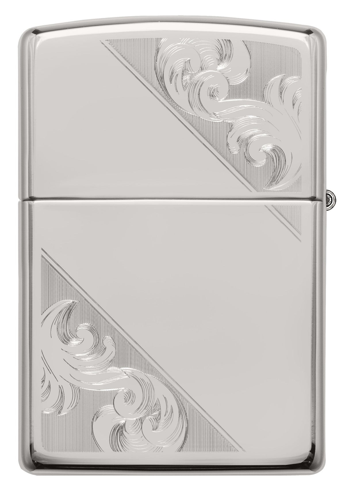 Sterling Silver Diagonal Filigree Design