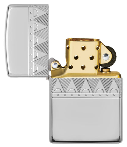 Sterling Silver Diamond Pattern Design