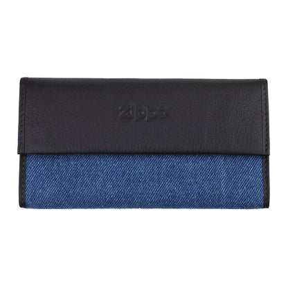 Widok z przodu saszetka na tytoń Zippo Jeans z zamkniętym logo