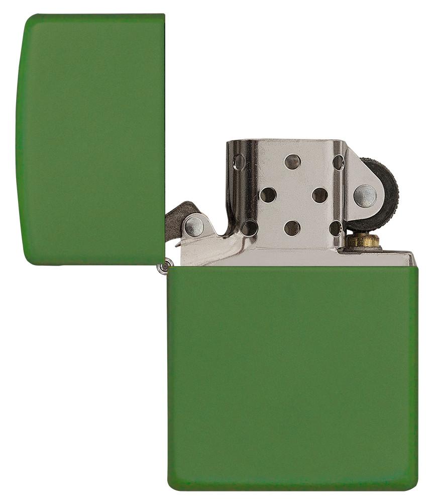 Zapalniczka Zippo Moss Green Matte model podstawowy otwarta 