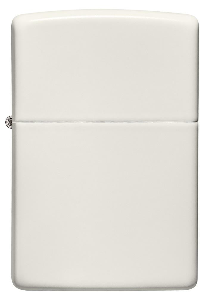 Widok z przodu Zapalniczka Zippo Basic Model Glow In The Dark Matt White