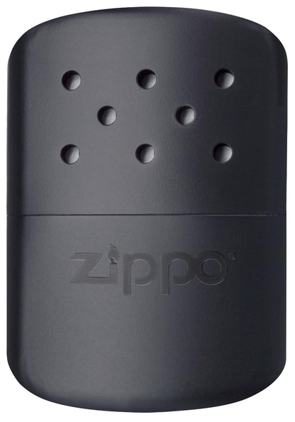Widok z przodu ogrzewacz do rąk Zippo czarny