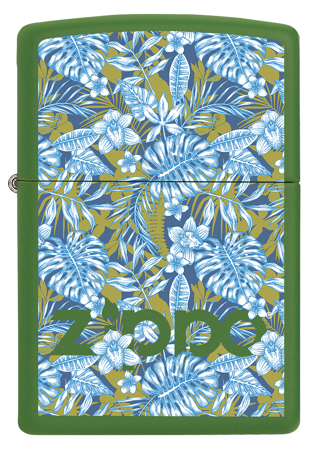 Vue de face du briquet tempête Zippo Tropical Design