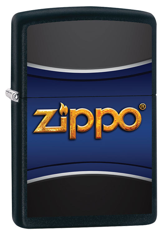 Vue de trois quarts du briquet tempête Zippo Design